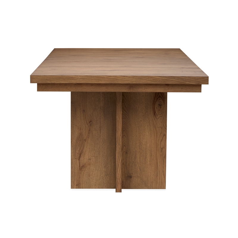 Bowery Hill Extendable Trestle Dining Table 66