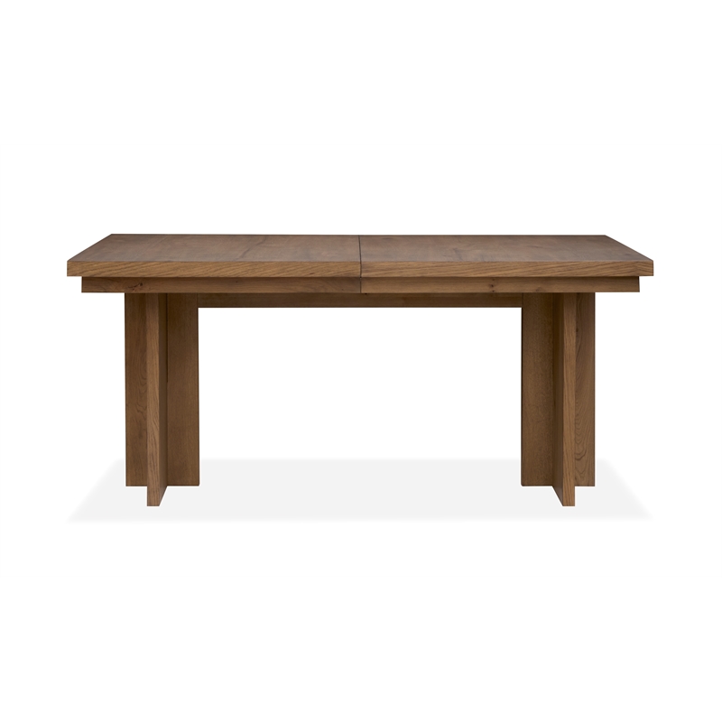 Bowery Hill Extendable Trestle Dining Table 66