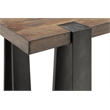 Bowery Hill Rectangular Cocktail Table in Rustic Honey and Distressed Iron