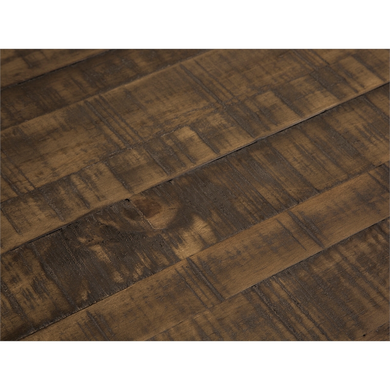 Bowery Hill Contemporary Rectangular End Table With Drawer in Tobacco