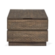 Bowery Hill Lift Top Cocktail Table With Drawers and Casters in Tobacco