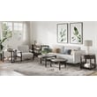 Bowery Hill Shaped Accent End Table With Bottom Shelf in Coffee Bean