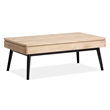 Bowery Hill Contemporary Lift Top Storage Cocktail Table in Driftwood