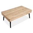 Bowery Hill Contemporary Lift Top Storage Cocktail Table in Driftwood