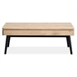 Bowery Hill Contemporary Lift Top Storage Cocktail Table in Driftwood