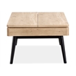 Bowery Hill Contemporary Lift Top Storage Cocktail Table in Driftwood
