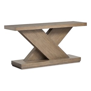 Bowery Hill Contemporary Rectangular Sofa Table in Antique Wheat