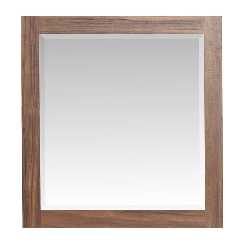 Bowery Hill Industrial 6-Drawer Dresser With Mirror in Tavern Brown