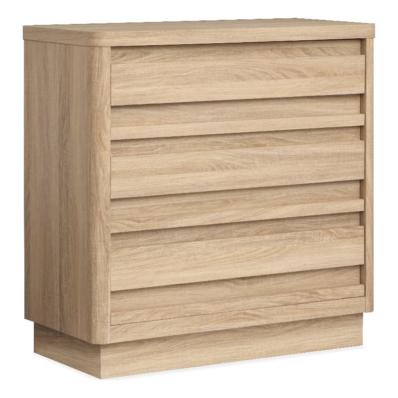 Bowery Hill Transitional 3-Drawer Single Dresser in Provincial Brown