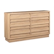 Bowery Hill Transitional 6-Drawer Dresser With Mirror in Provincial Brown