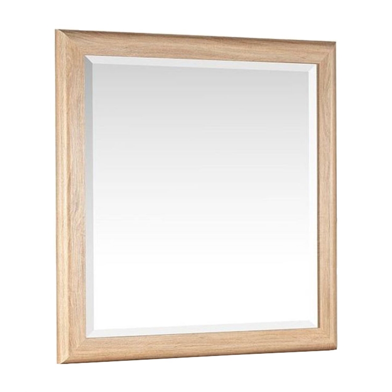 Bowery Hill Transitional 6-Drawer Dresser With Mirror in Provincial Brown