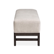 Bowery Hill Modern Mission Upholstered Dining Bench in Coffee Bean