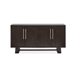 Bowery Hill Modern Mission Buffet With Wine Storage in Coffee Bean