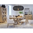 Bowery Hill Traditional Glass Door Buffet With Wine Storage in Honey Maple