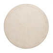 Bowery Hill Contemporary Casual Round Cocktail Table in Coconut Cream