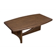 Bowery Hill Classic Rectangular Cocktail Table in Sienna Brown