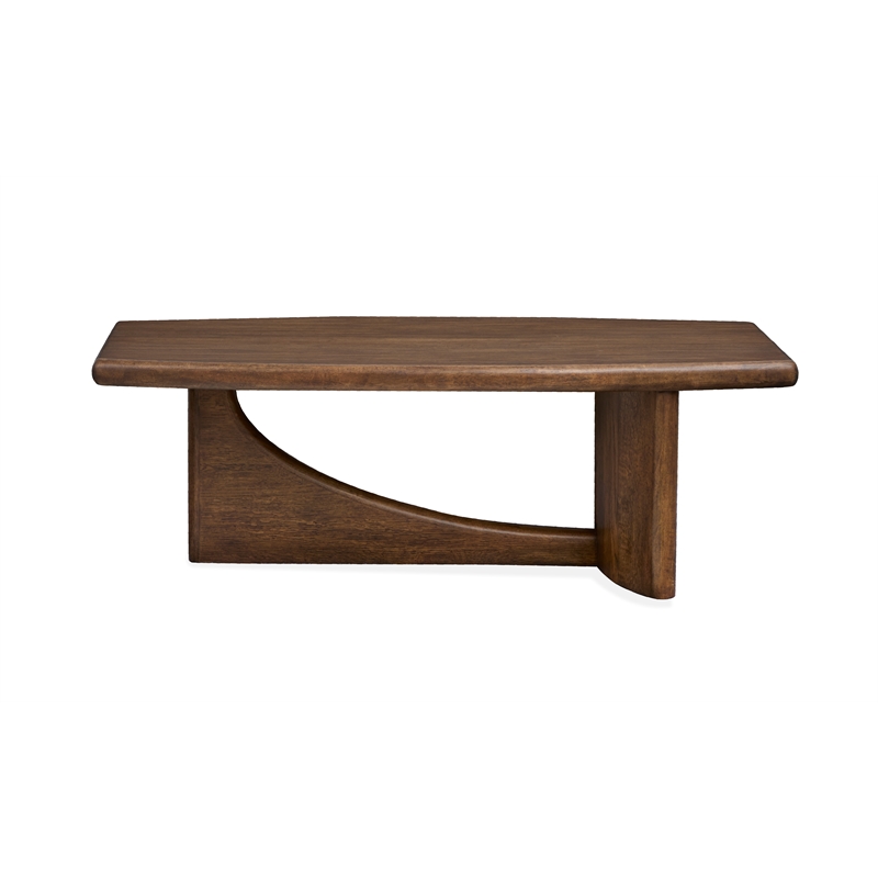 Bowery Hill Classic Rectangular Cocktail Table in Sienna Brown