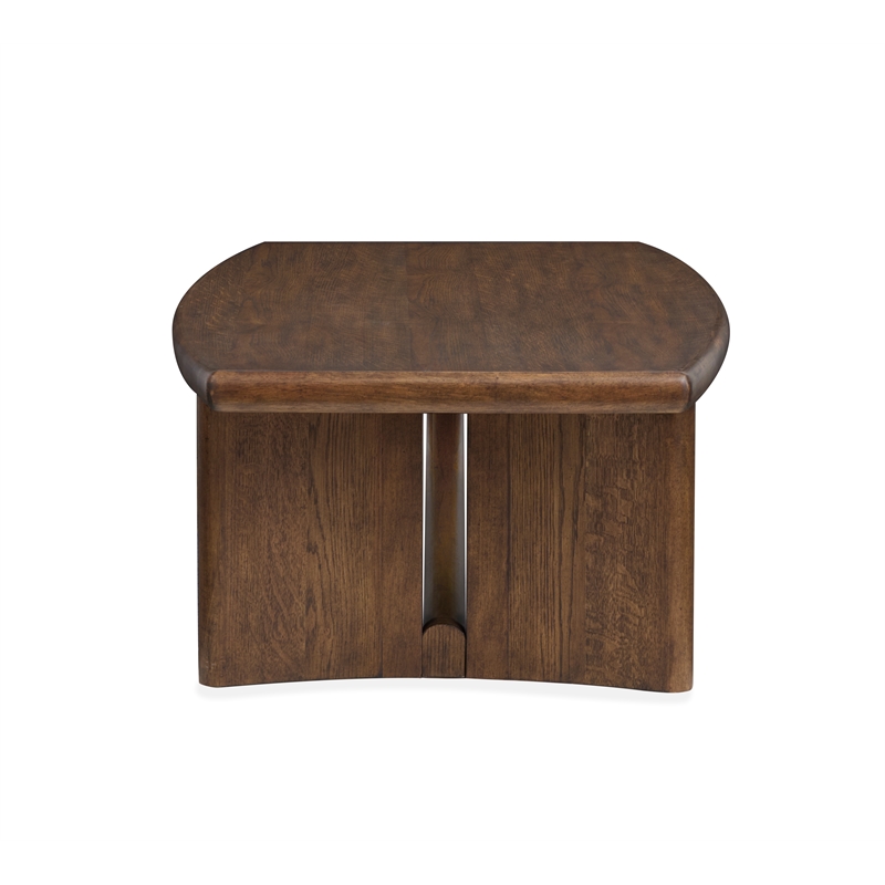 Bowery Hill Classic Rectangular Cocktail Table in Sienna Brown