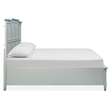 Bowery Hill King Panel Storage Bed With Footboard Drawers in Pebble