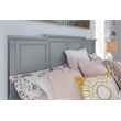 Bowery Hill King Panel Storage Bed With Footboard Drawers in Pebble