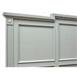 Bowery Hill King Panel Storage Bed With Footboard Drawers in Pebble
