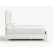 Bowery Hill Contemporary Garden Chic Panel Bed in White Finish