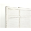 Bowery Hill Contemporary Garden Chic Panel Bed in White Finish
