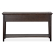 Bowery Hill Rectangular Sofa Table with 3 Drawers in Graphite