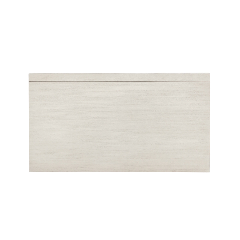 Bowery Hill 2 Drawer Wood Nightstand in White with USB Charging Port