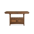 Bowery Hill Counter Dining Table in Toasted Nutmeg with Extension Leaf