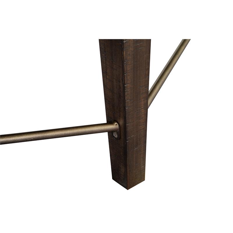 Bowery Hill Bench with Upholstered Seat and 2 Drawers in Graphite