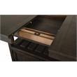 Bowery Hill Counter Dining Table in Graphite with Extension Leaf