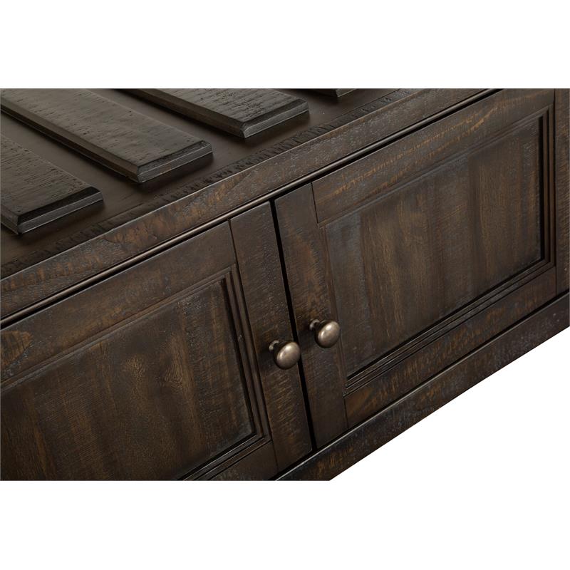 Bowery Hill Counter Dining Table in Graphite with Extension Leaf