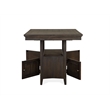 Bowery Hill Counter Dining Table in Graphite with Extension Leaf