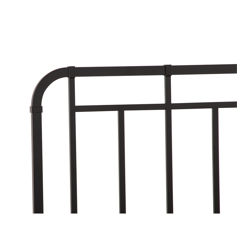 Bowery Hill California King Metal Bed with Bolt-On Rails and Slats