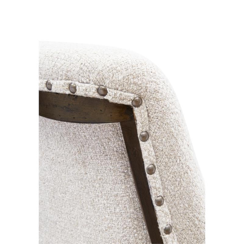 Bowery Hill Bench with Upholstered Seat and Back with Nailhead Trim