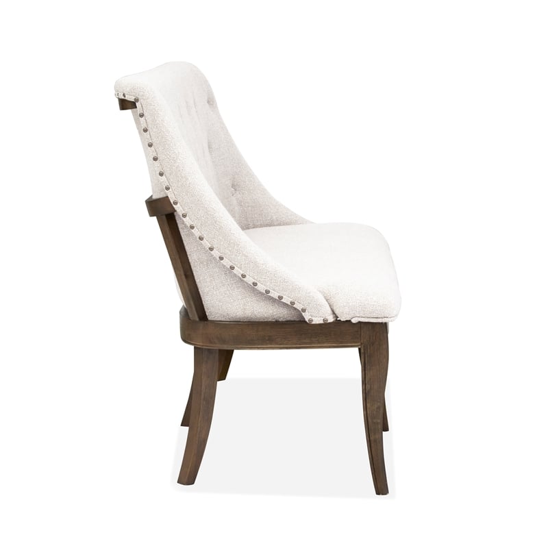 Bowery Hill Bench with Upholstered Seat and Back with Nailhead Trim