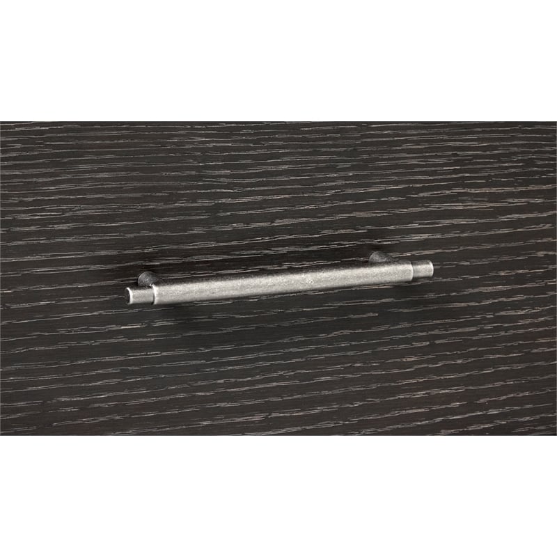 Bowery Hill Rectangular Sofa Table with 3 Drawers in Dark Briarsmoke