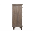 Bowery Hill Server with Wine Storage and Drawers in Dovetail Grey