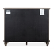 Bowery Hill Server with Wine Storage and Drawers in Dovetail Grey