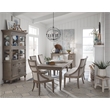 Bowery Hill Upholstered Bench with Nailhead Trim in Dovetail Grey