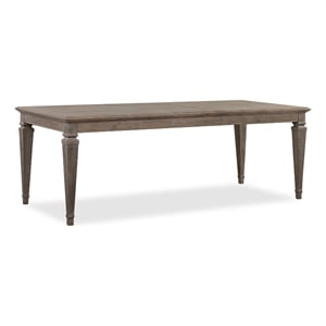 Bowery Hill Extendable Rectangular Dining Table 68&quot-86&quot in Dovetail Grey