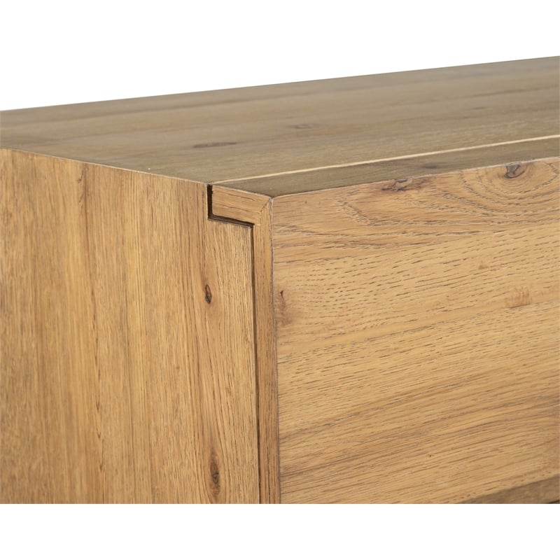 Bowery Hill Contemporary 5-Drawer Bedroom Chest in Rustic Caramel