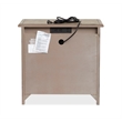 Bowery Hill 3-Drawer Nightstand in Smokey Taupe With Felt Lining