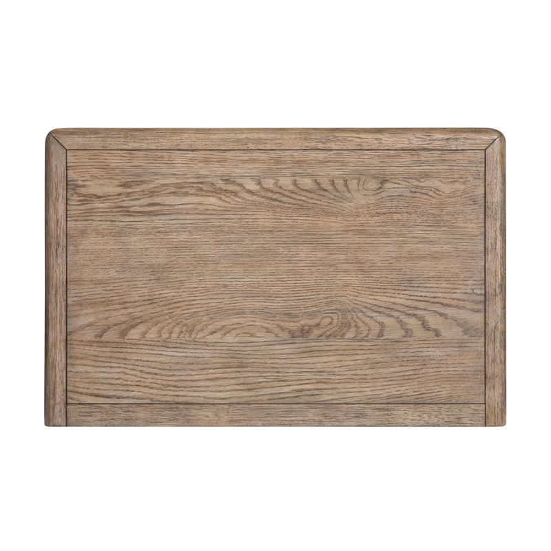 Bowery Hill 3-Drawer Nightstand in Smokey Taupe With Felt Lining