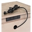 Bowery Hill 3-Drawer Nightstand in Smokey Taupe With Felt Lining
