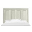 Bowery Hill Contemporary Queen Panel Headboard in Weathered White
