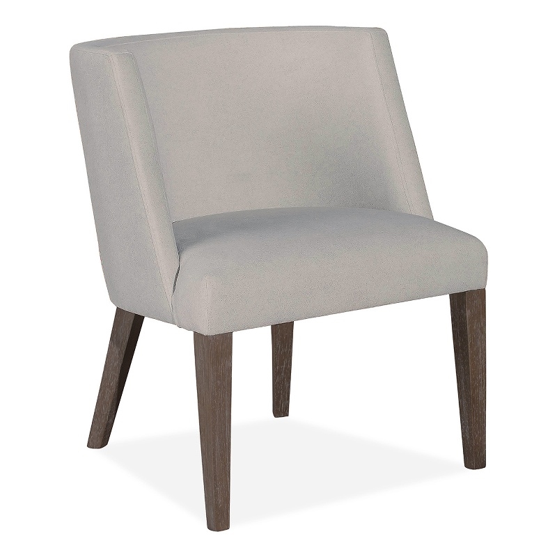Bowery Hill Upholstered Host Chair 2-Pack in Weathered Kona Brown