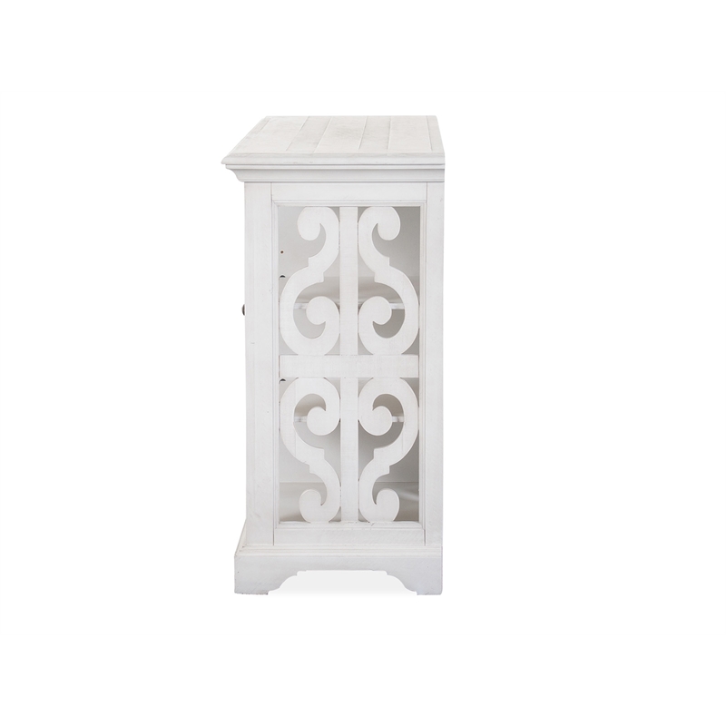 Bowery Hill Contemporary Alabaster Printer Stand With Adjustable Shelves