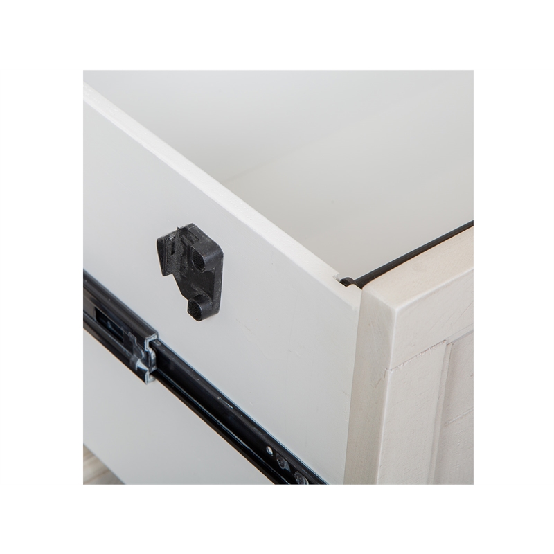 Bowery Hill Contemporary Alabaster Lateral File With Locking Drawers